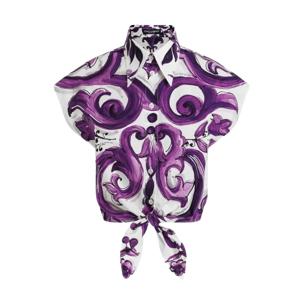 Dolce & Gabbana Donna Viola - Collezione Camicie Eleganti - Blouses & Shirts - S