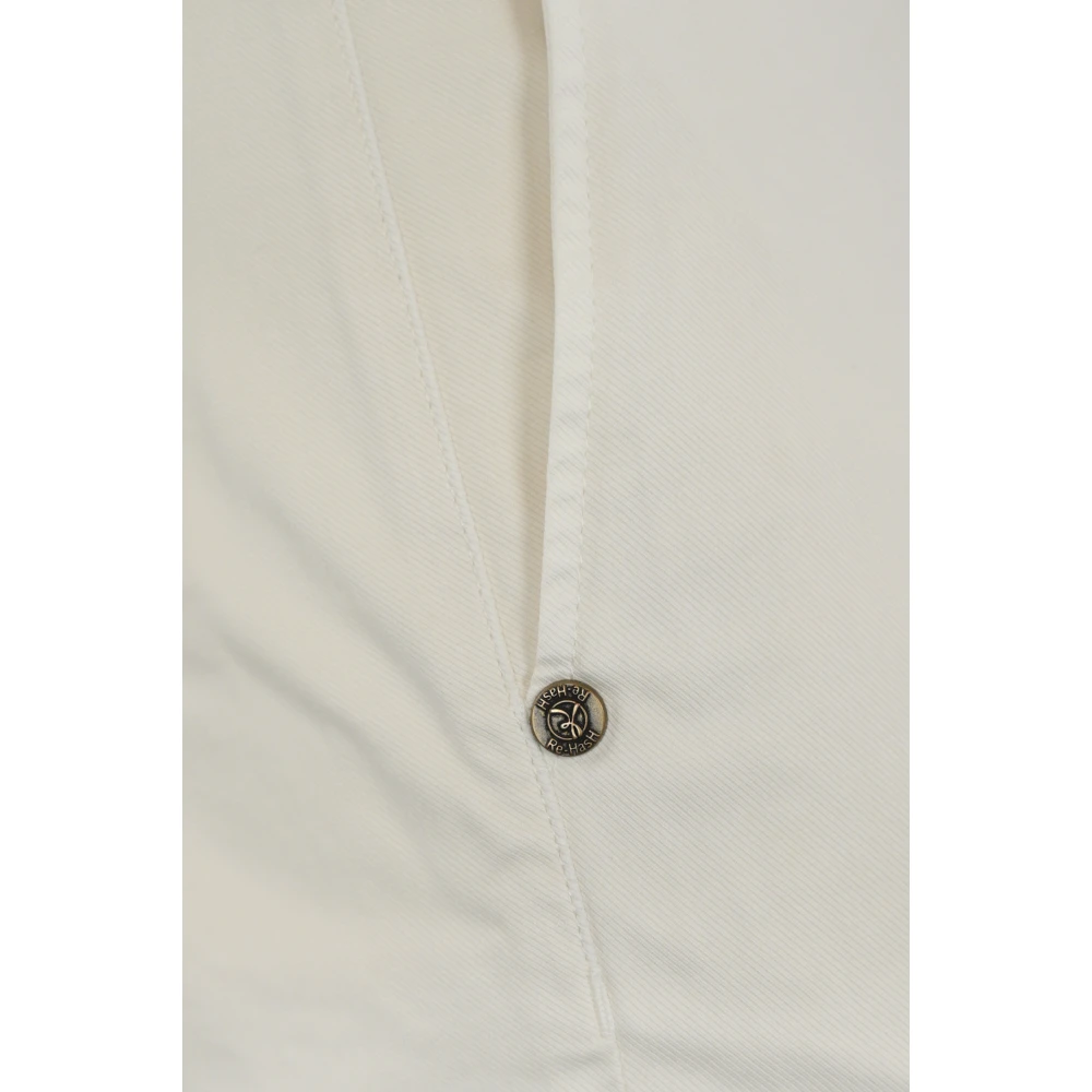 Re-Hash Natuurlijke katoenen chino broek Slim Fit Beige Heren