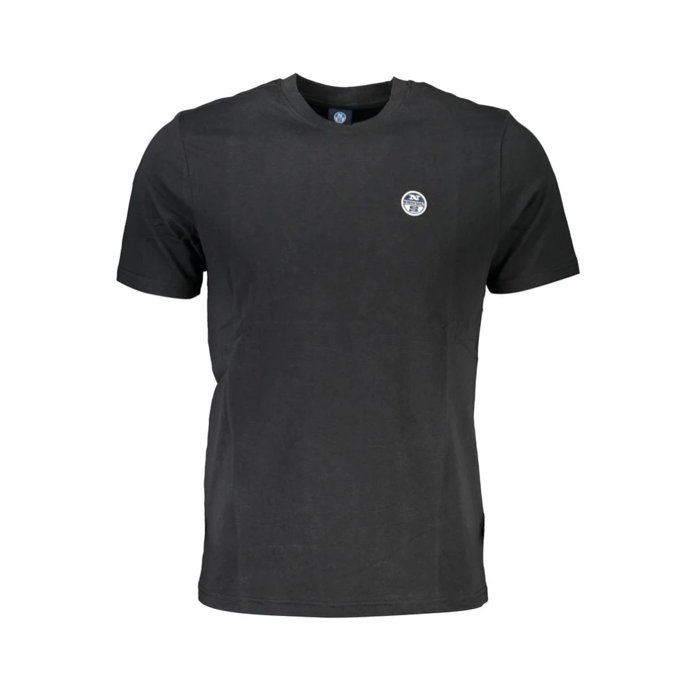 North Sails Zwart T-shirt met applicatielogo Black Heren