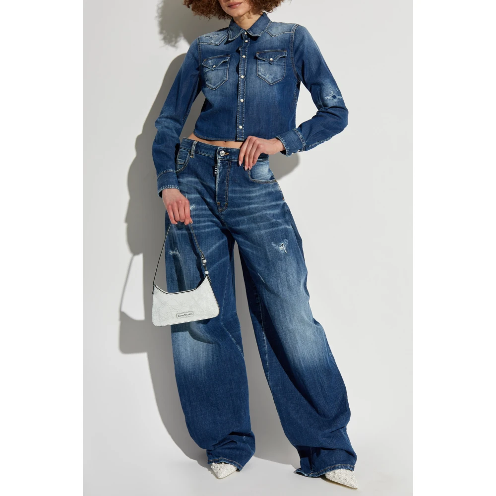 Dsquared2 Denim overhemd Blue Dames