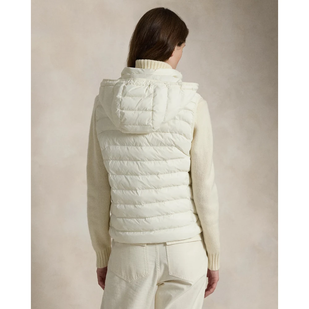 Ralph Lauren Waterafstotende Gewatteerde Bodywarmer White Dames