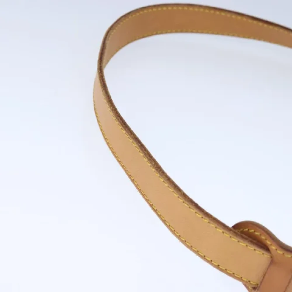 Louis Vuitton Vintage Pre-owned Leather home-office Beige Dames