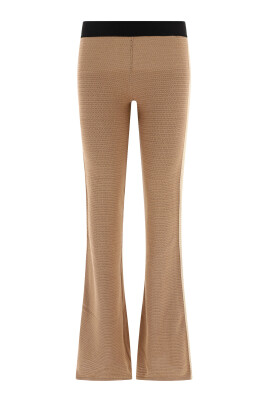 beige-logo-tape-knitted-trousers