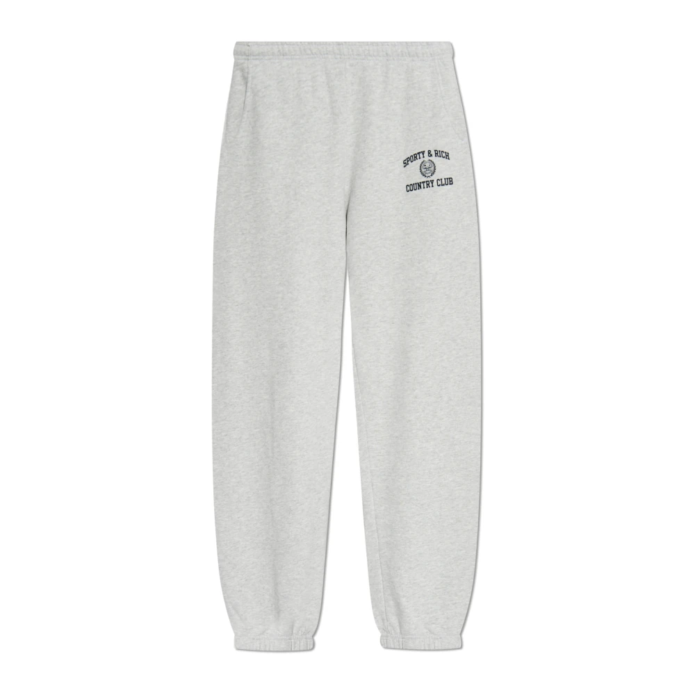 Sporty & Rich Sweatpants uit de Wall Street collectie Gray Dames