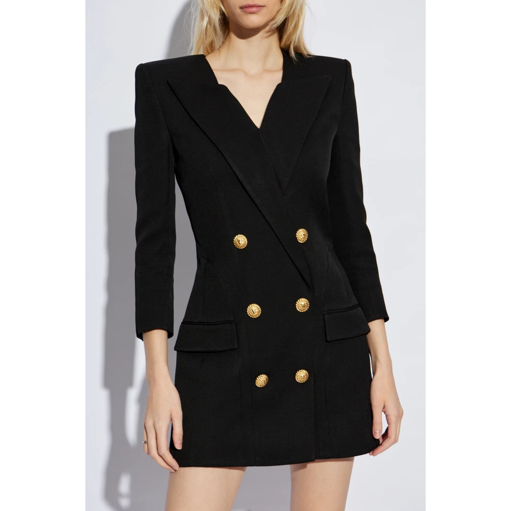 Balmain Jurk met applicaties Black Dames