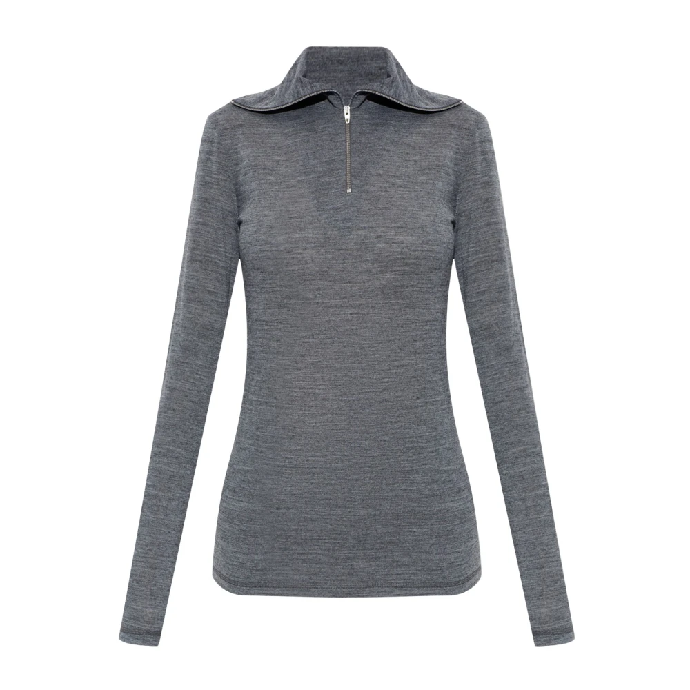 Jil Sander Donna Grigio Top, M, New,