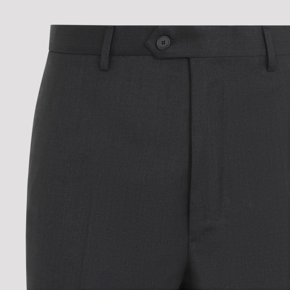 Lanvin Getailleerde antracietbroek Black Heren
