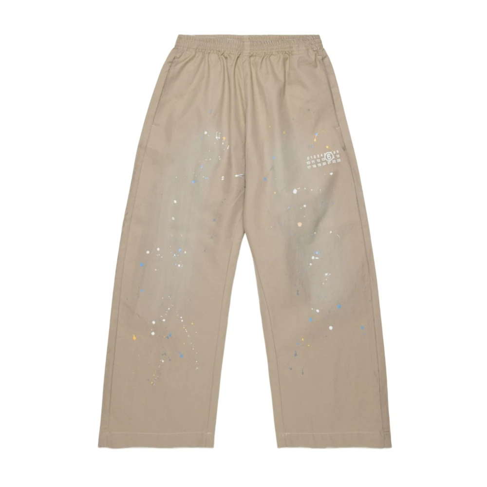 Mm6 Maison Margiela Unisex Beige Pants