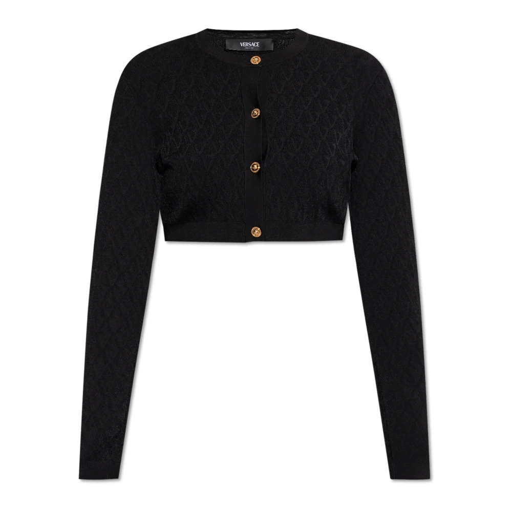 Versace Donna Nero - Cardigan Corto - Knitwear - S