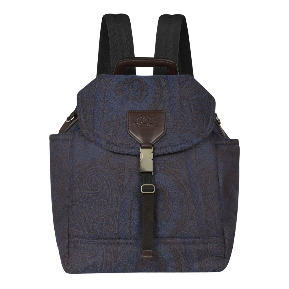ETRO Blauwe Bucket Bag & Rugzak Blue Heren