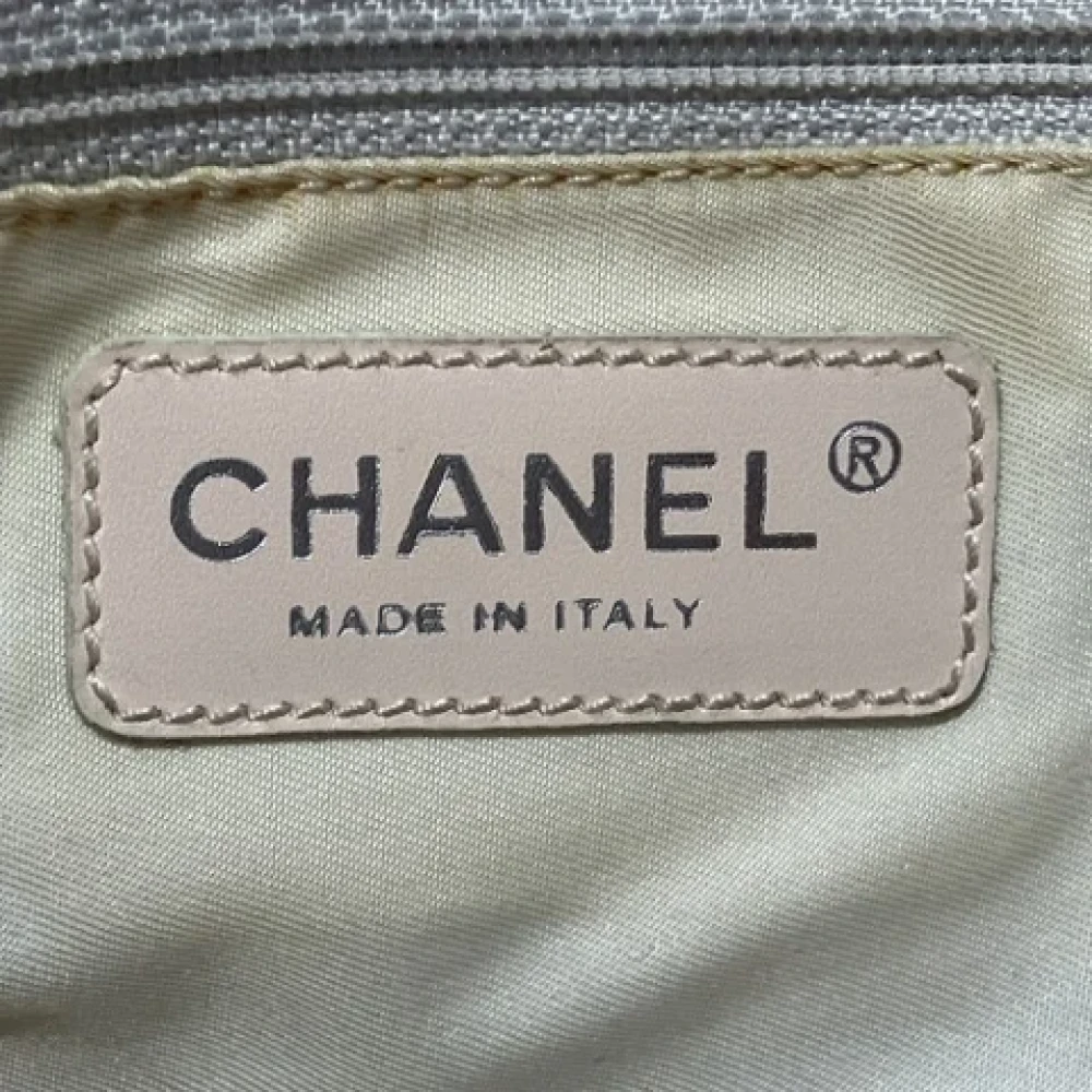 Chanel Vintage Pre-owned Nylon chanel-bags Beige Dames