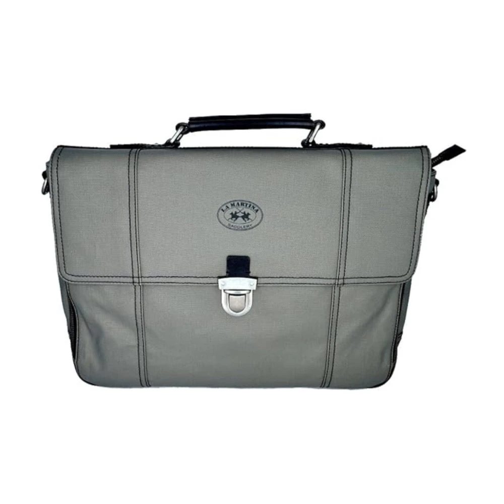 La Martina Women's Gray Laptop Bags & Cases, One Size, Grey Messenger Bag Briefcase