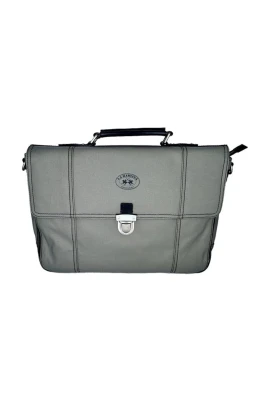 Grå Messenger Bag Dokumentväska