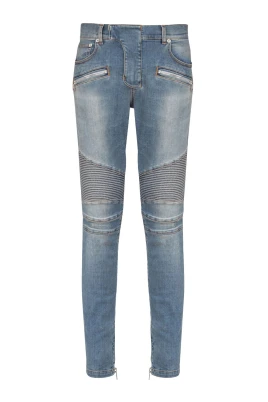 Indigo Blå Distressed Denim Jeans