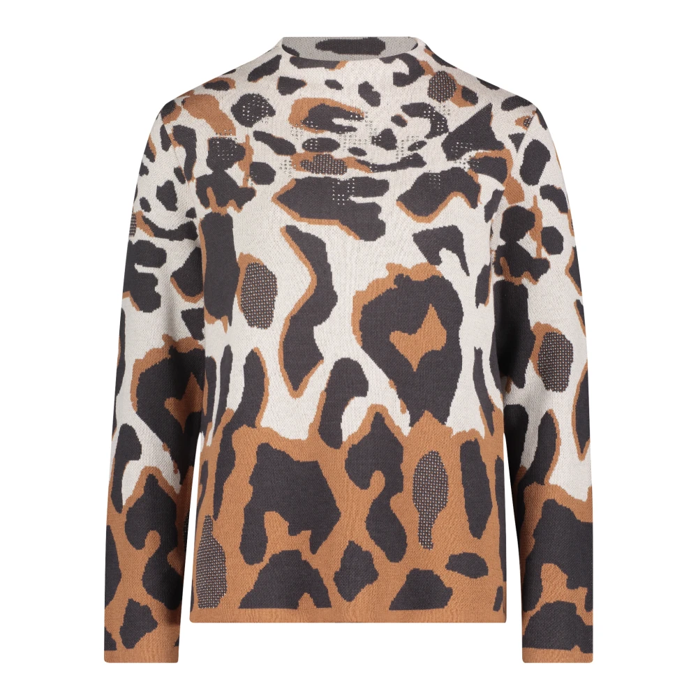 Betty Barclay Animal Print Jacquard Sweater Multicolor Dames