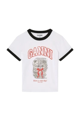 Cropped Kitty T-shirt