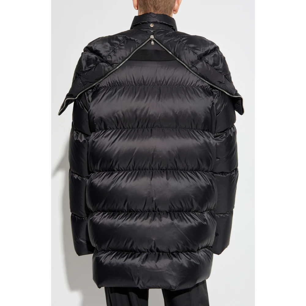 Rick Owens Zwarte Puffer Jacket Black Unisex