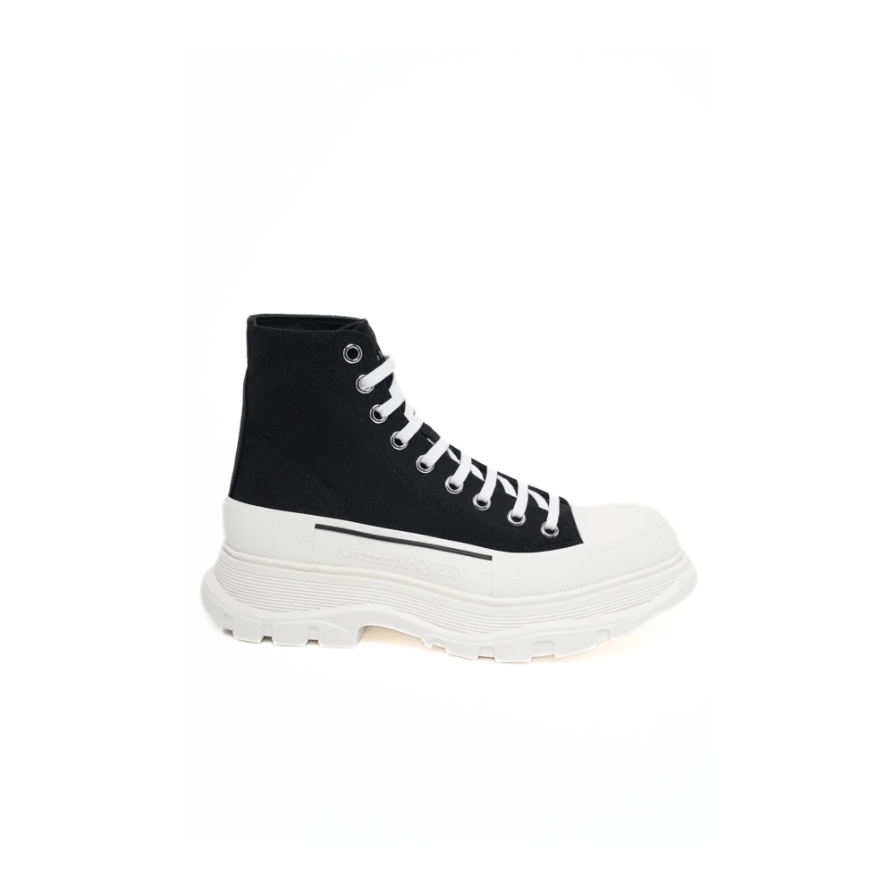 Alexander Mcqueen Men's Black Sneakers, 5 Uk, Slippers