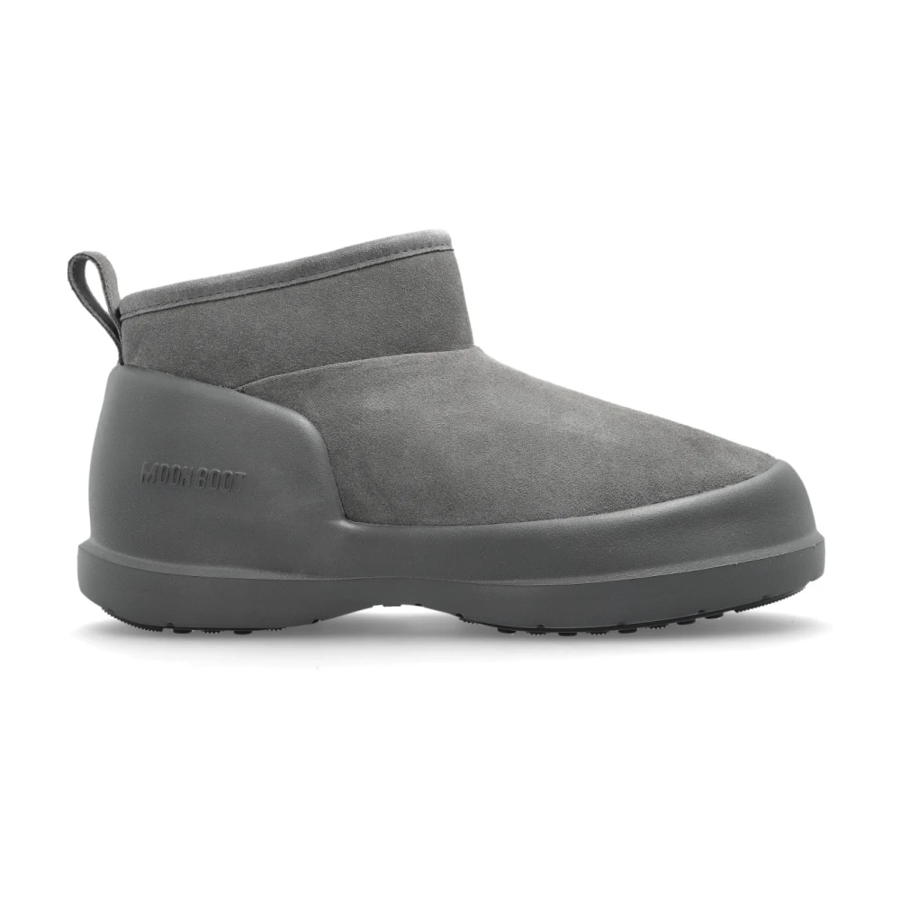 Moon Boot Women's Gray Mezzaluna Low Snow Boots - Winter Boots - 8 Uk - Shoes