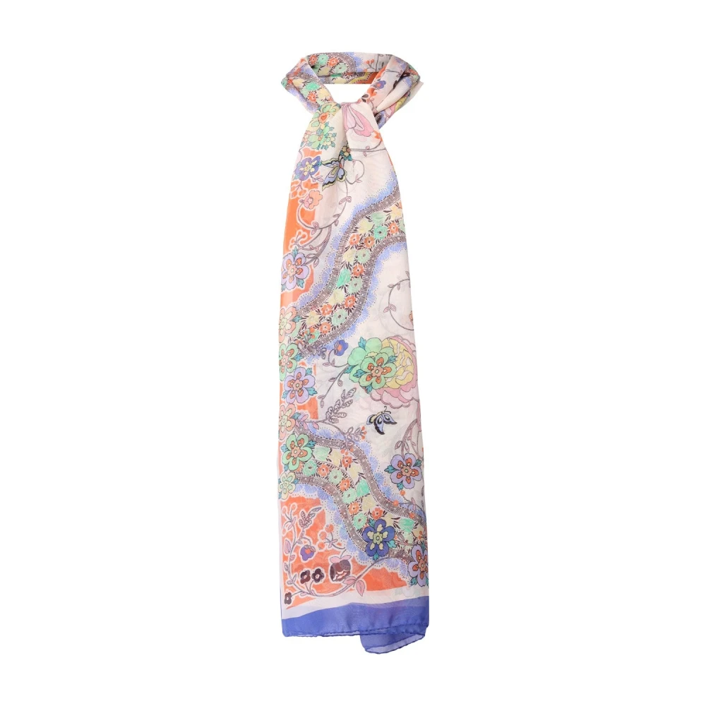 ETRO Bloemig zijden sjaal Elegant accessoire Multicolor Dames