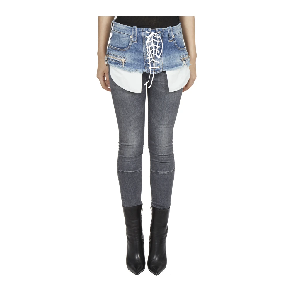 Unravel Project Denim rokken Blue Dames