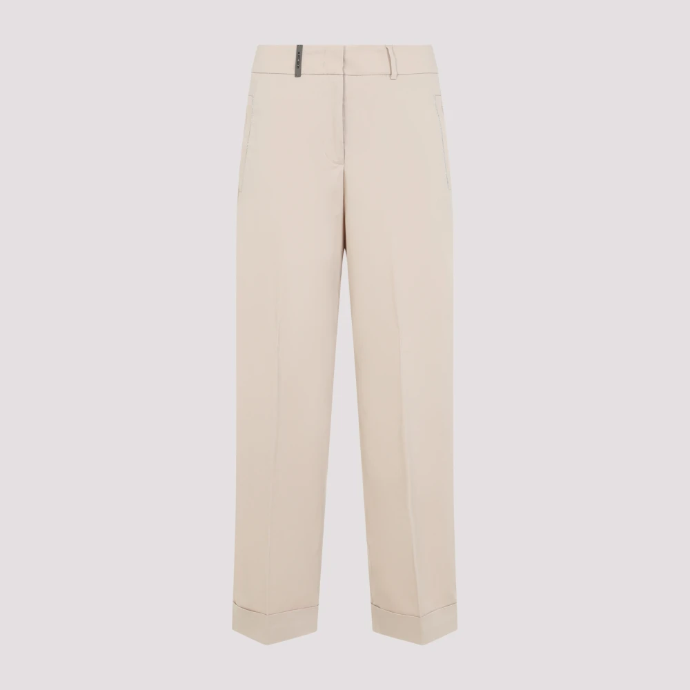 PESERICO Neutrale Broek voor Vrouwen Beige Dames