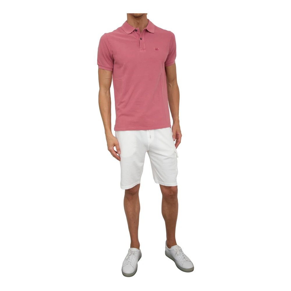 C.P. Company Klassiek Poloshirt in Diverse Kleuren Pink Heren