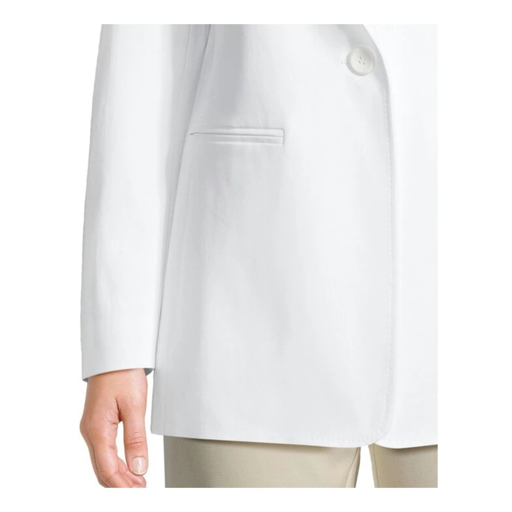 Max Mara Studio Managua Blazer Vrouwen Lange Mouw White Dames