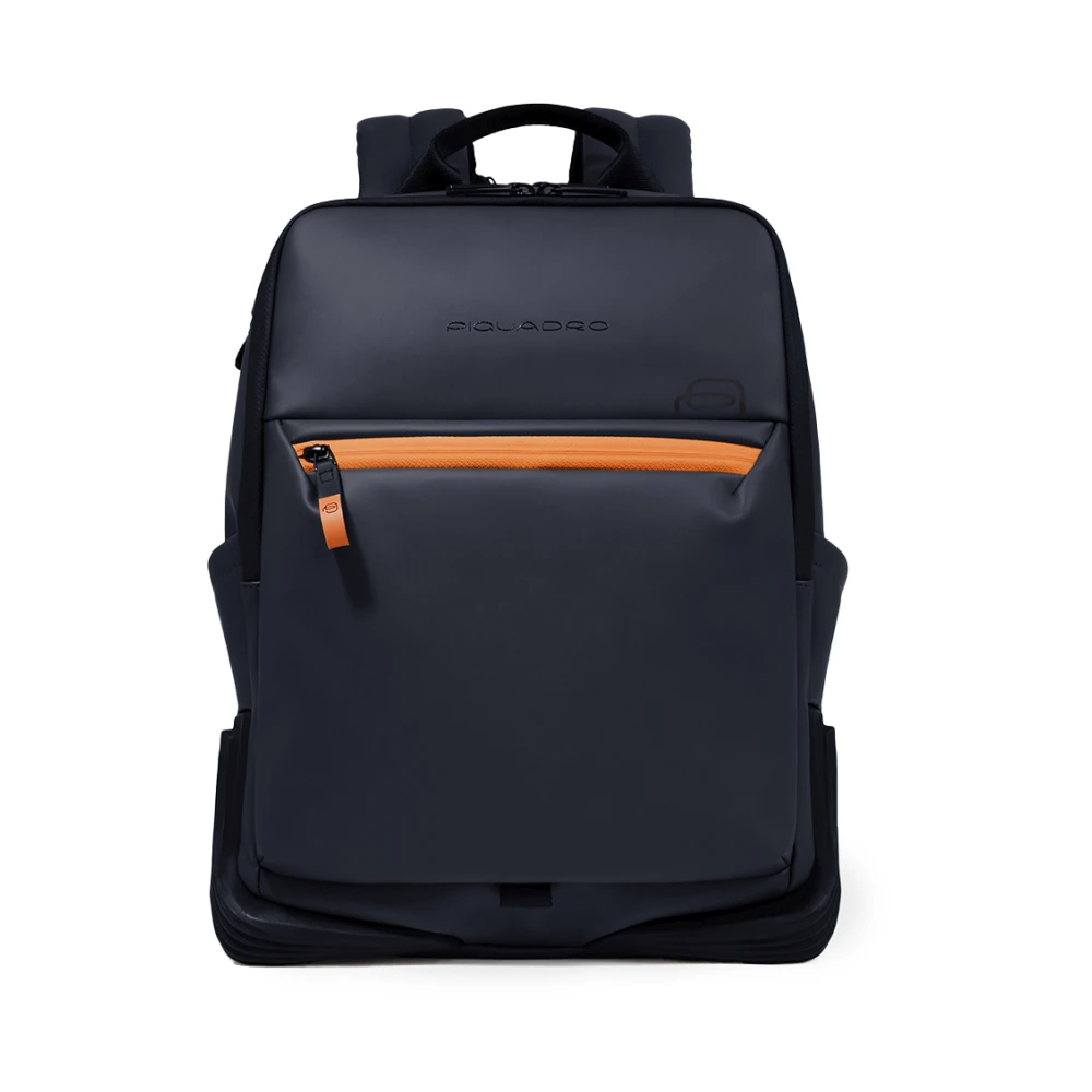 Piquadro Men's Blue Water Resistant Laptop 14 Backpack