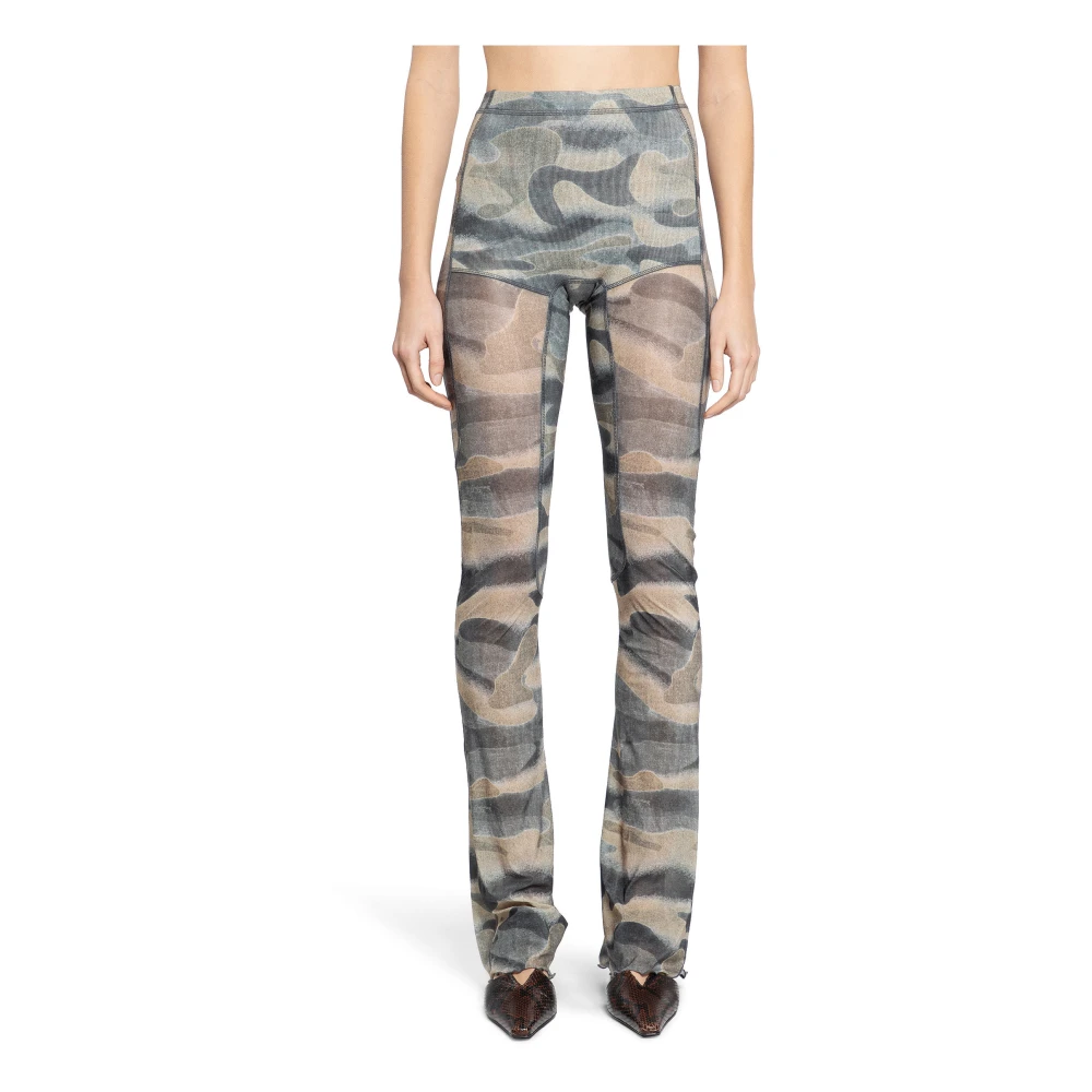 KNWLS Mörk Camo High-Waisted Mesh Leggings Multicolor, Dam