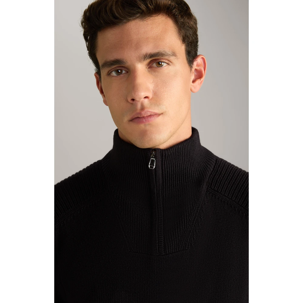 Joop! Stijlvolle herentrui met ritssluiting Black Heren
