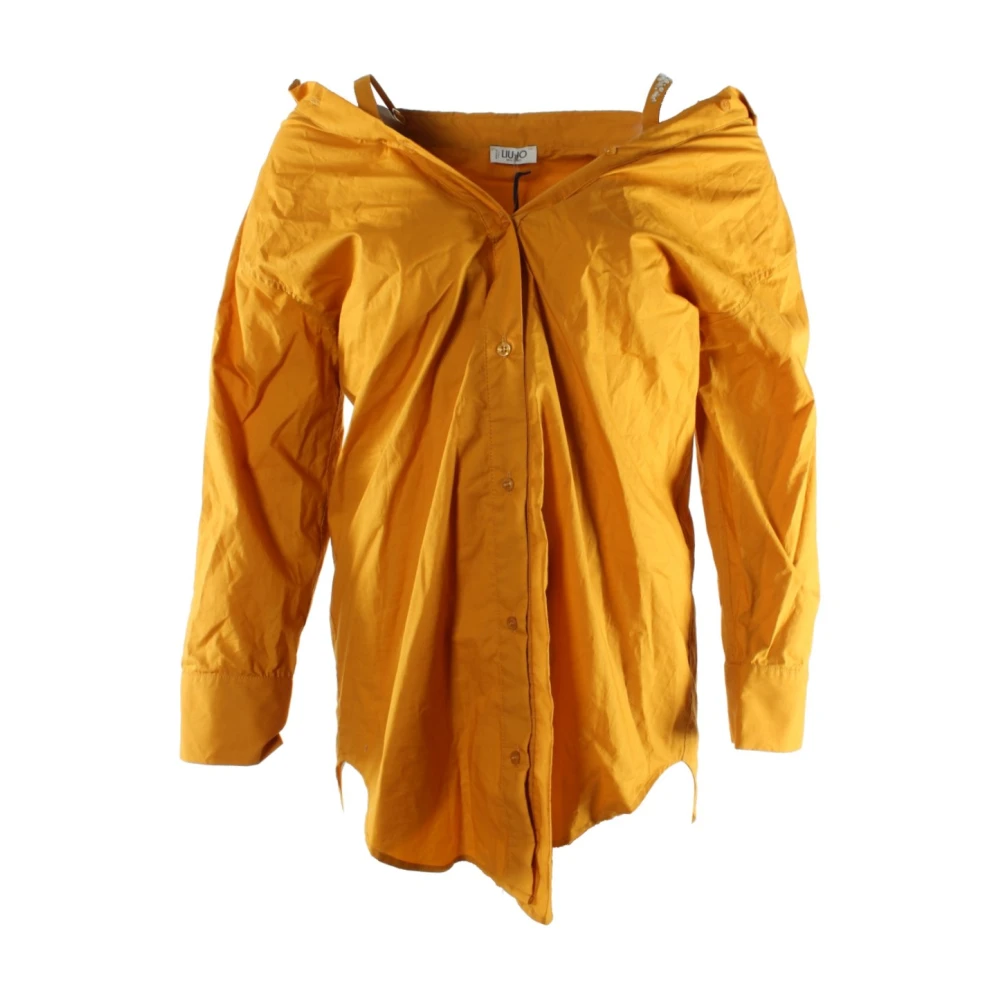 Liu Jo Women's Yellow Cotton Top Blouse - Shirts - L - Blouses & Shirts