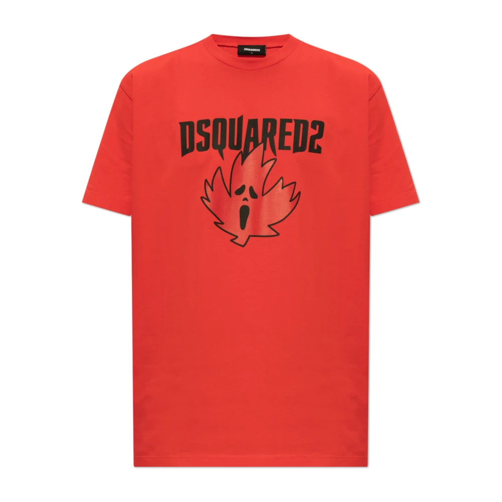 Dsquared2 T-shirt met logo Red Heren