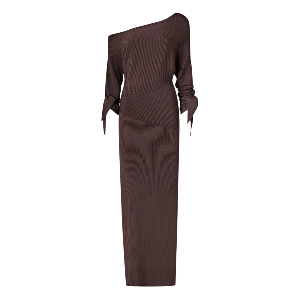 Pinko Women's Brown Maxi Dresses, S, Brina Abito