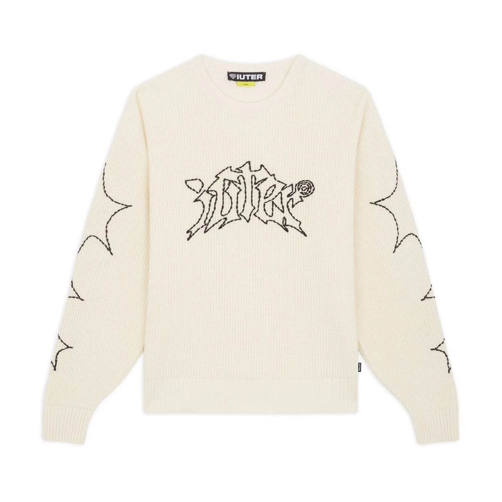 Iuter Dreams Jumper Witte Katoenen Trui White Heren