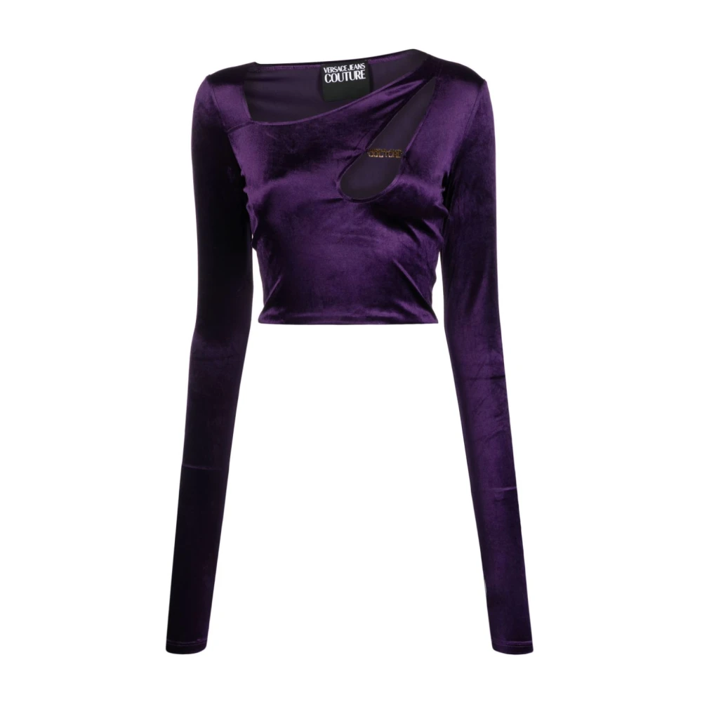 Versace Jeans Couture Paarse Top voor Vrouwen Purple Dames