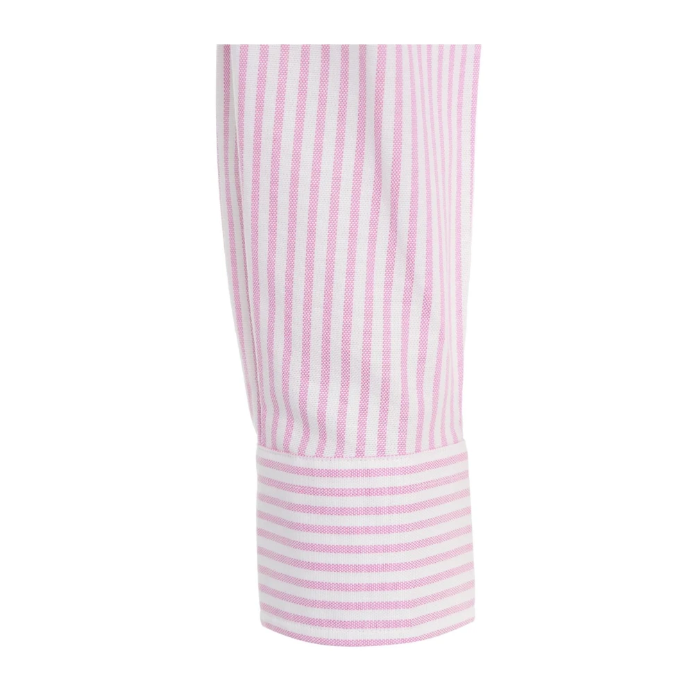 Polo Ralph Lauren Roze Gestreept Slim Fit Overhemd Pink Dames