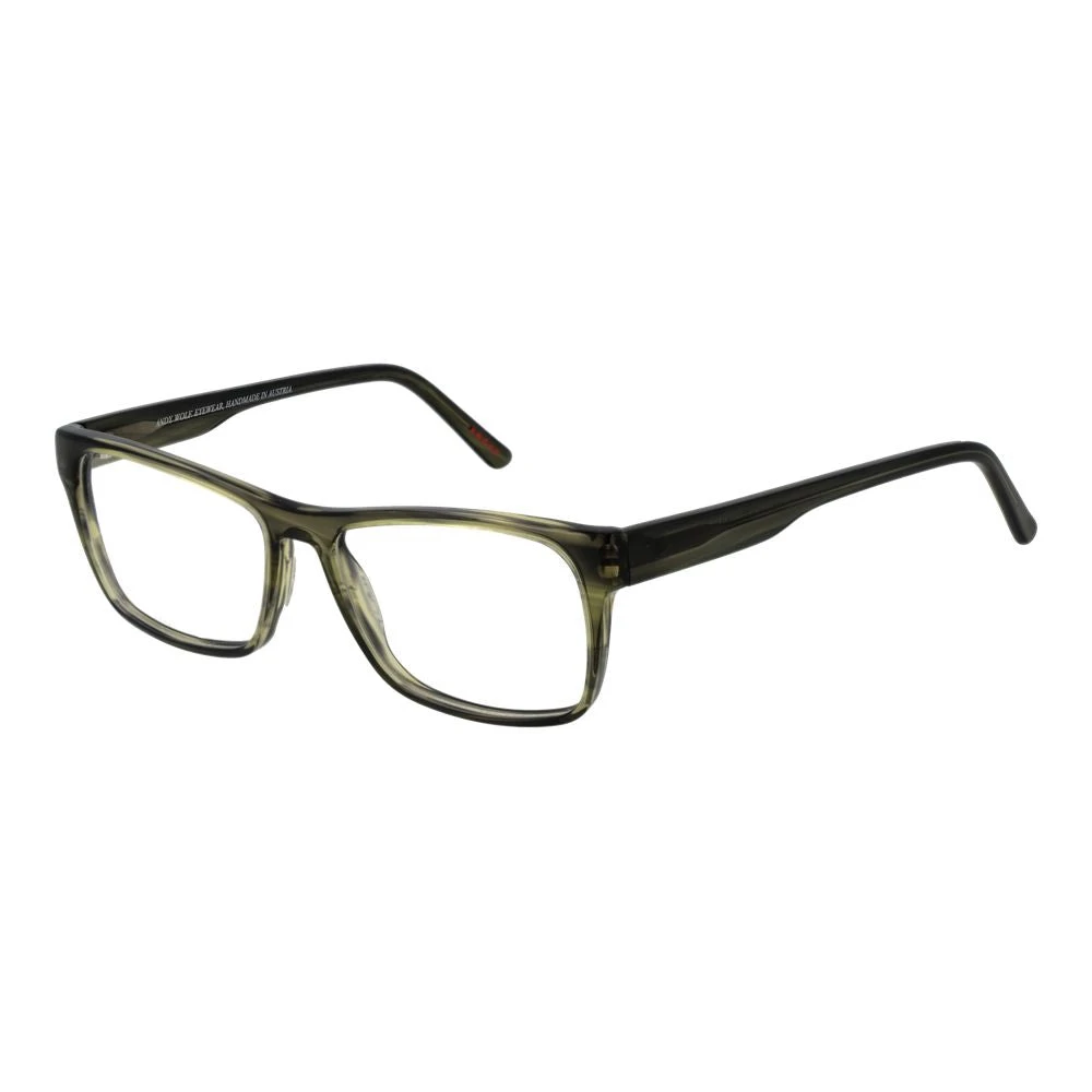 Andy Wolf Unisex Green Acetate Optical Frames Rectangle Style