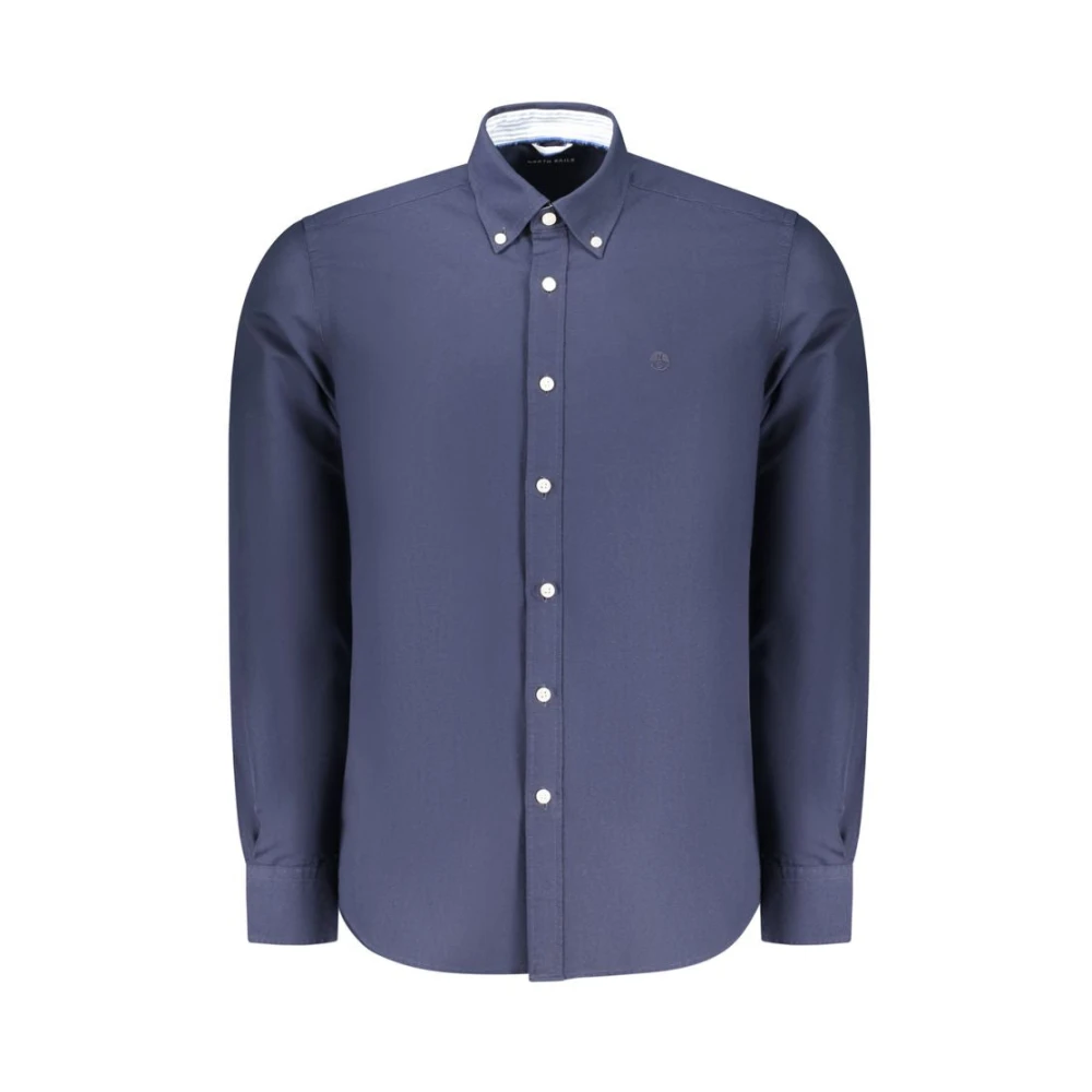 North Sails Men's Blue Casual Shirts, L, Long-Sleeved Shirt