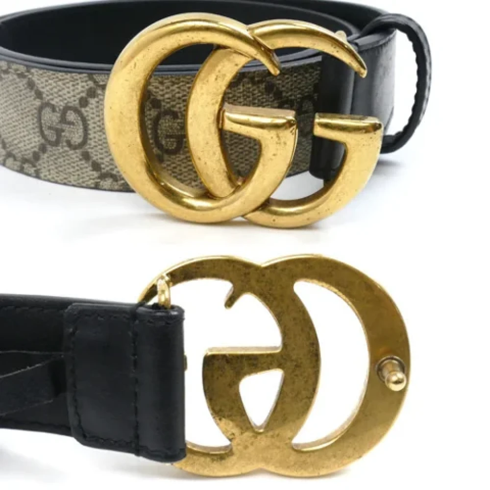 Gucci Vintage Pre-owned Fabric belts Black Dames