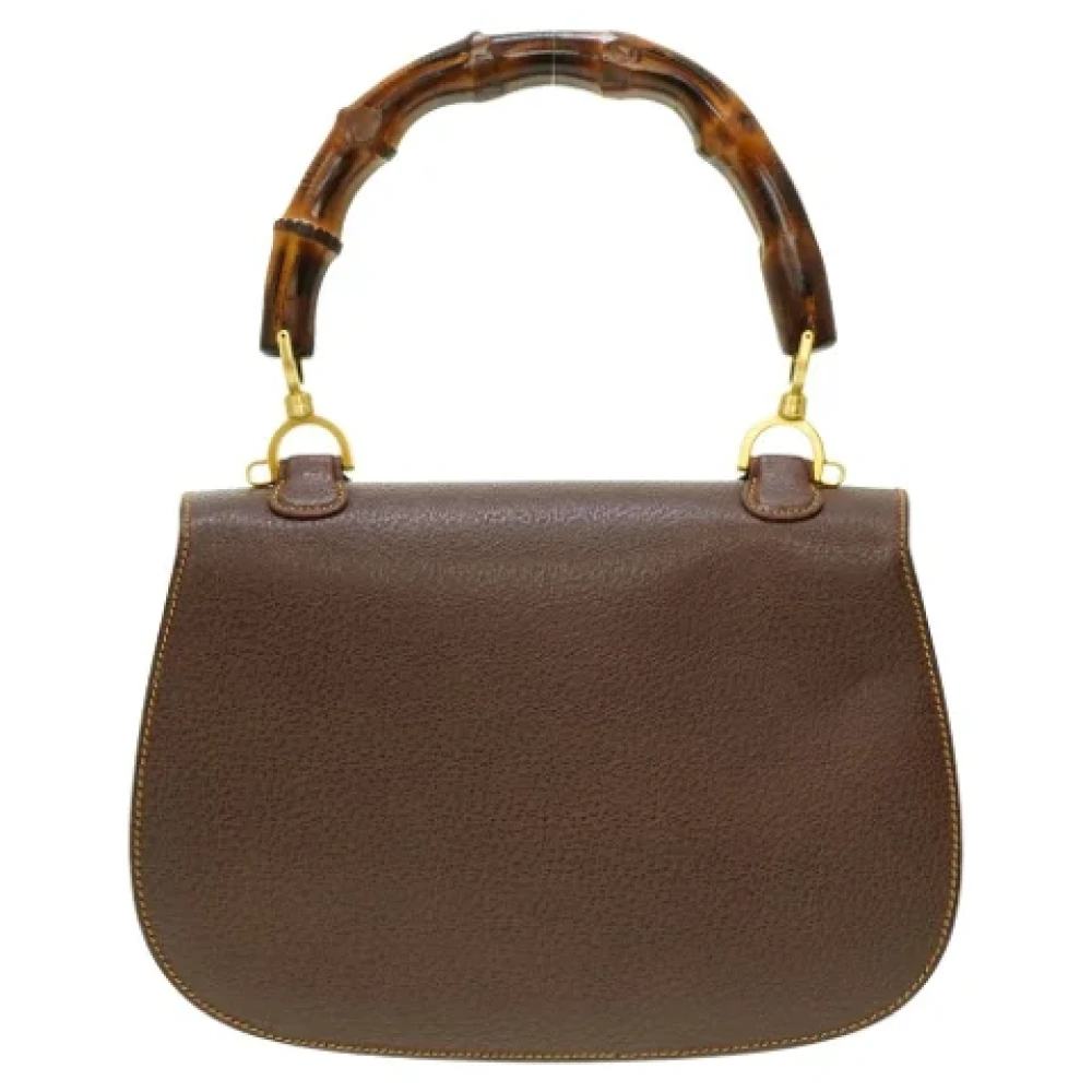 Gucci Vintage Pre-owned Fabric gucci-bags Brown Dames