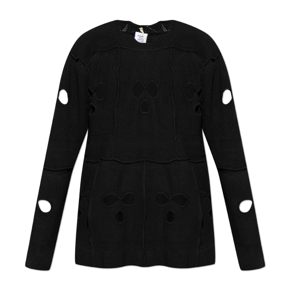 Vetements Wollen trui Black Heren