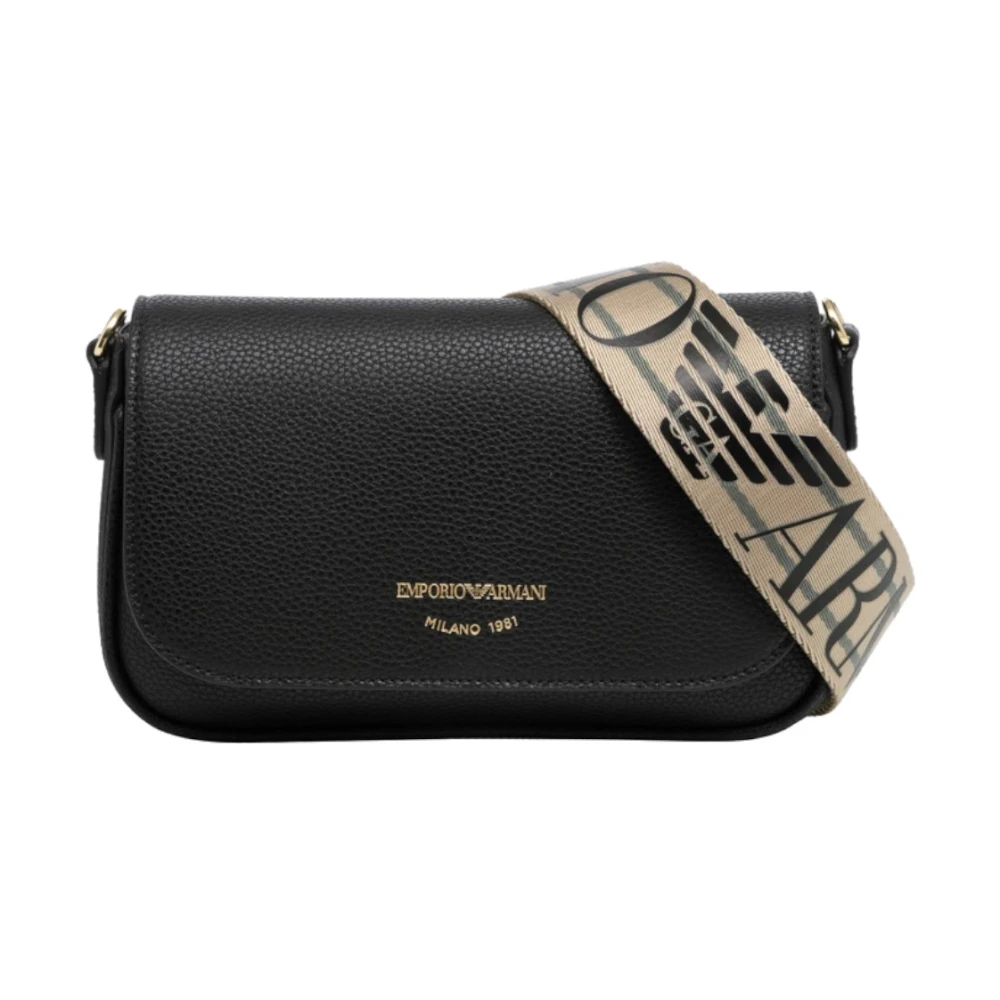 Emporio Armani Zwarte Mini Tas met Verstelbare Band Black Dames