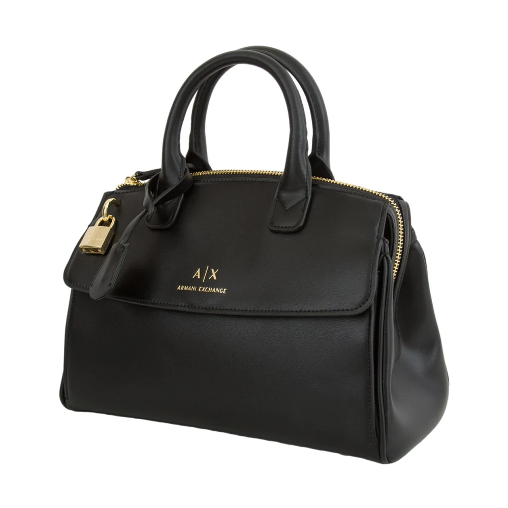 Armani Exchange Zwarte Tote Tas voor Vrouwen Black Dames