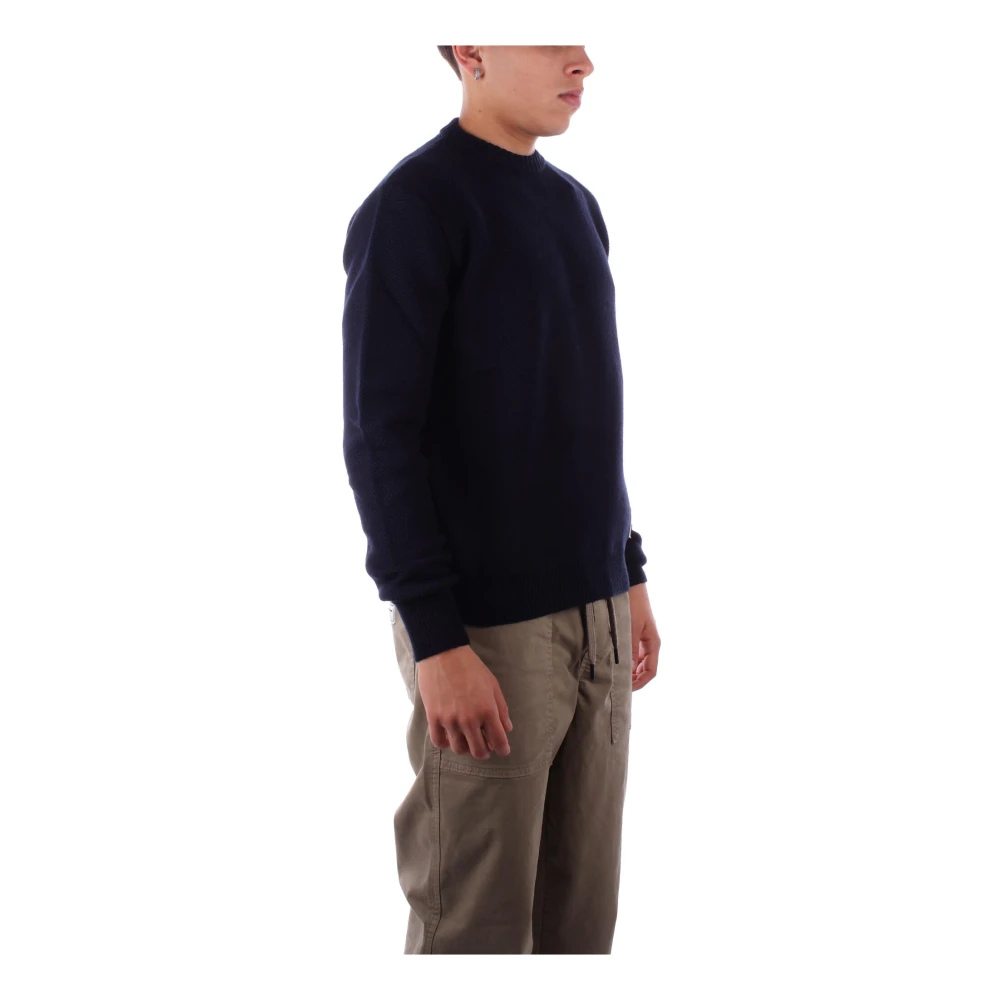Costume National Blauwe Logo Front Sweater Blue Heren