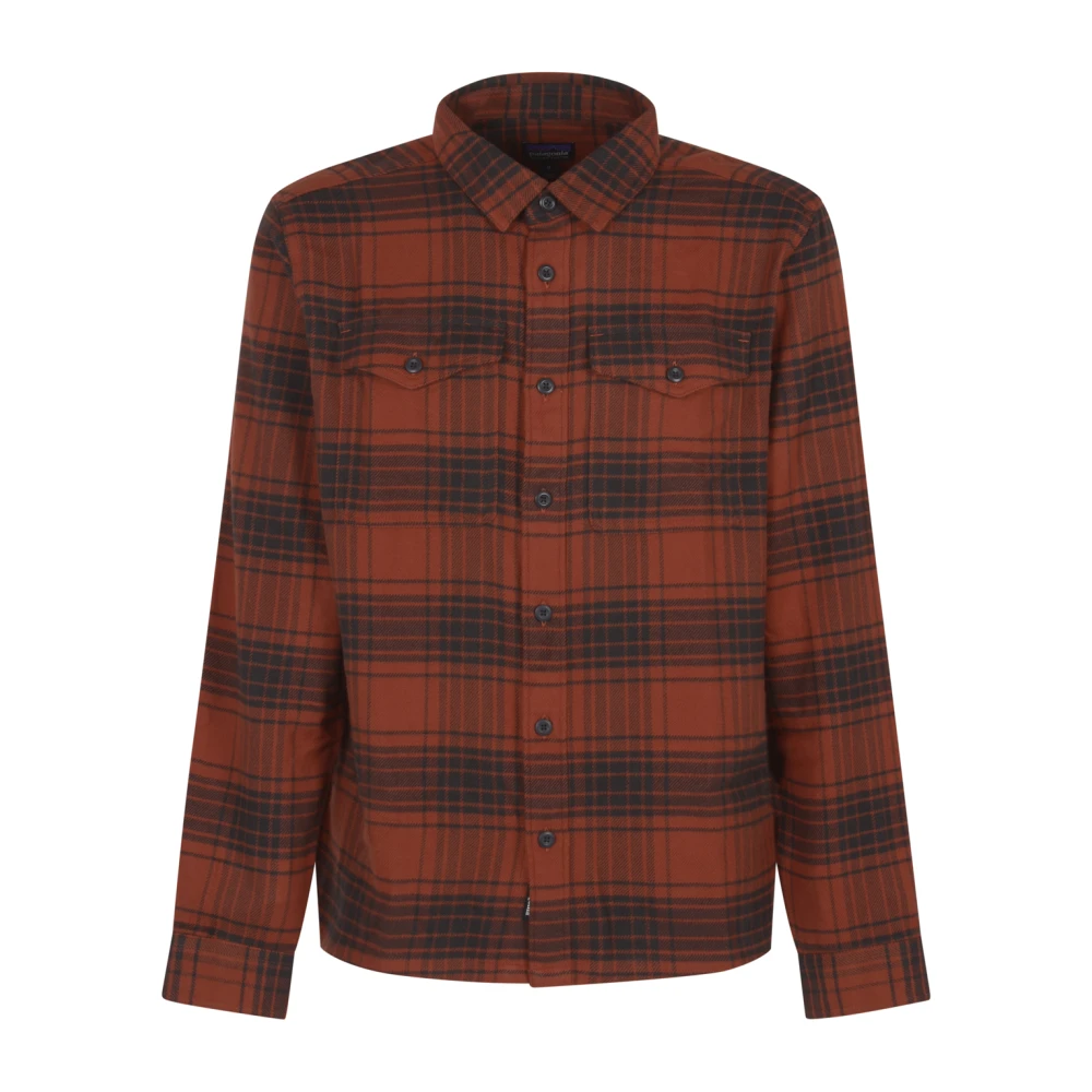 Patagonia Fjord Flanellen Shirt voor Mannen Brown Heren
