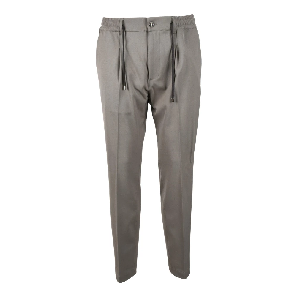 Cruna Elegante Wollen Broek Gray Heren