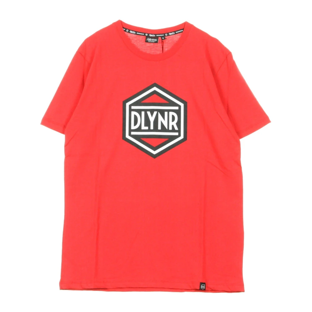 Dolly Noire Rode Hexagon Heren T-shirt Red Heren
