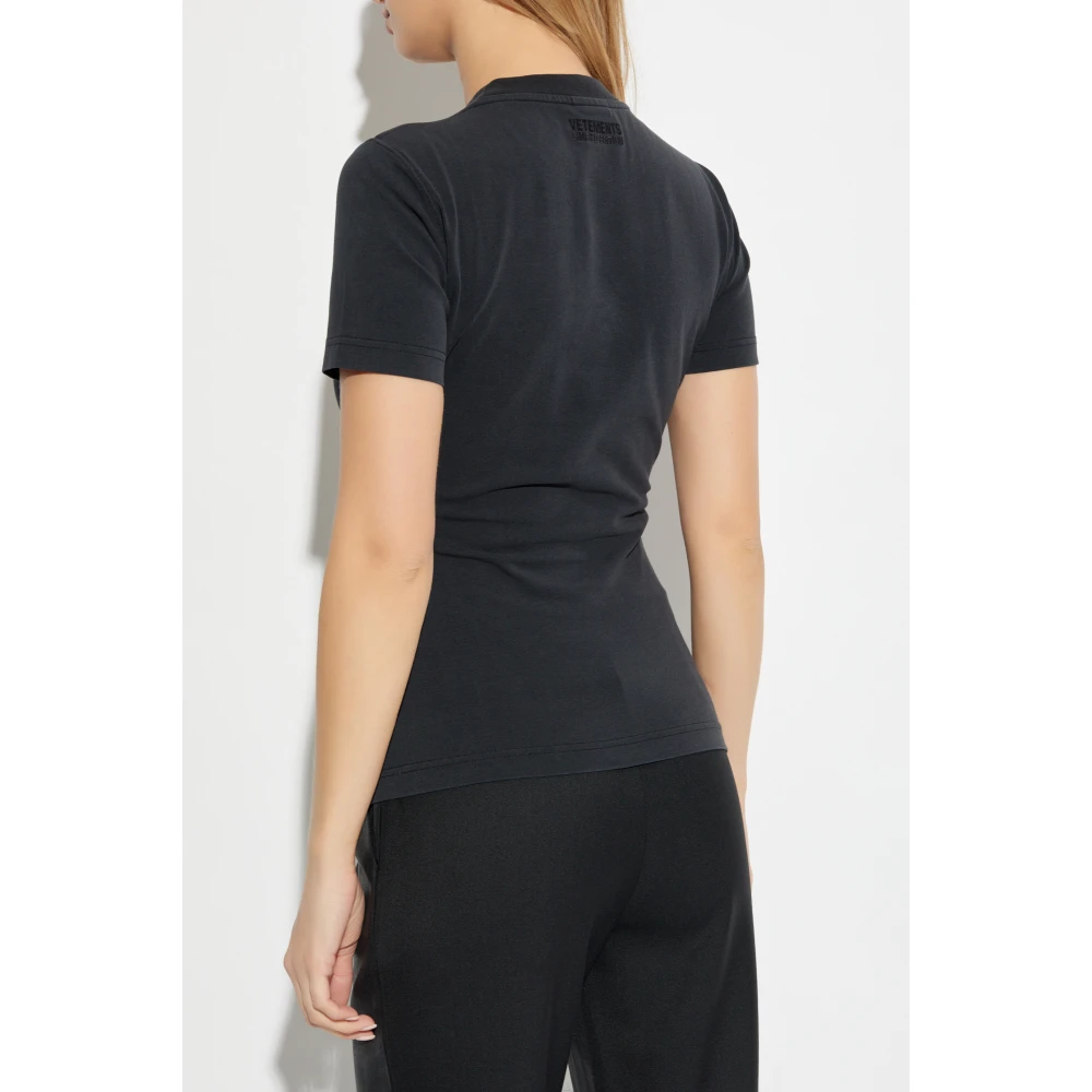 Vetements T-shirt met print Black Dames