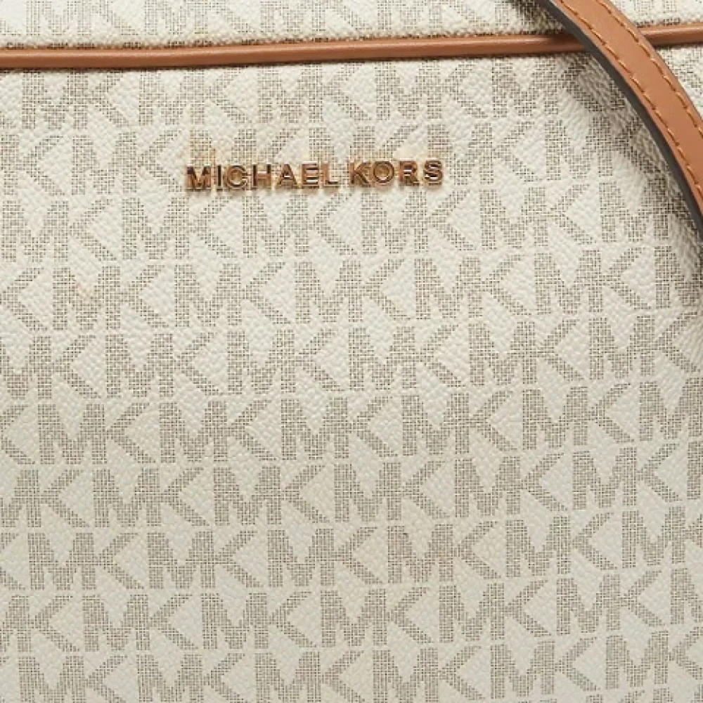 Michael Kors Pre-owned Leather crossbody-bags White Dames